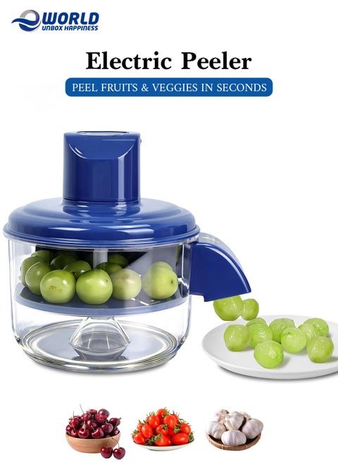 Electric Garlic & Vegetable Peeler | Automatic Peeler for Small Fruits & Veggies | Fast, Powerful, Easy to Clean & Compact Kitchen Tool