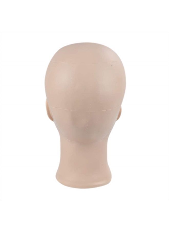 Ba Sha Bald Mannequin Head Beige Female Professional Cosmetology Manikin Doll head for Wigs Making Wig Display Hat Display Glasses Display with Free Clamp - Image 5