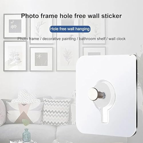 Shanya Wall Hooks for Hanging – Adhesive Wall Hook for Heavy Items | Wall Hanging Hooks, Strong Wall Hook for Home Organization, Pack of 10 - Image 3