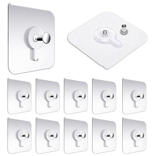 Shanya Wall Hooks for Hanging – Adhesive Wall Hook for Heavy Items | Wall Hanging Hooks, Strong Wall Hook for Home Organization, Pack of 10 - Image 1