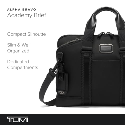 TUMI - Alpha Bravo Academy Brief - Compact Laptop Briefcase - Travel Laptop Bag - 11.8" X 15.5" X 2.0" - For 15" Laptop - Black - Image 2