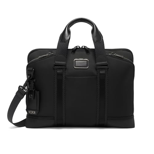 TUMI - Alpha Bravo Academy Brief - Compact Laptop Briefcase - Travel Laptop Bag - 11.8" X 15.5" X 2.0" - For 15" Laptop - Black - Image 1