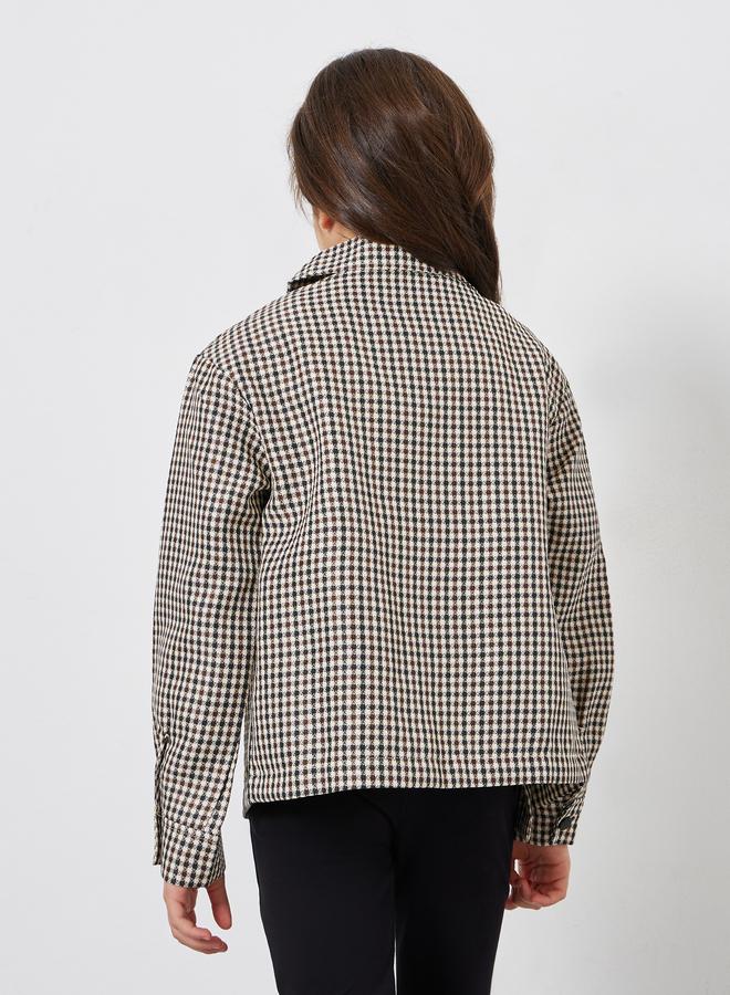 ستايلي قميص كاروهات بجيوب - Image 5