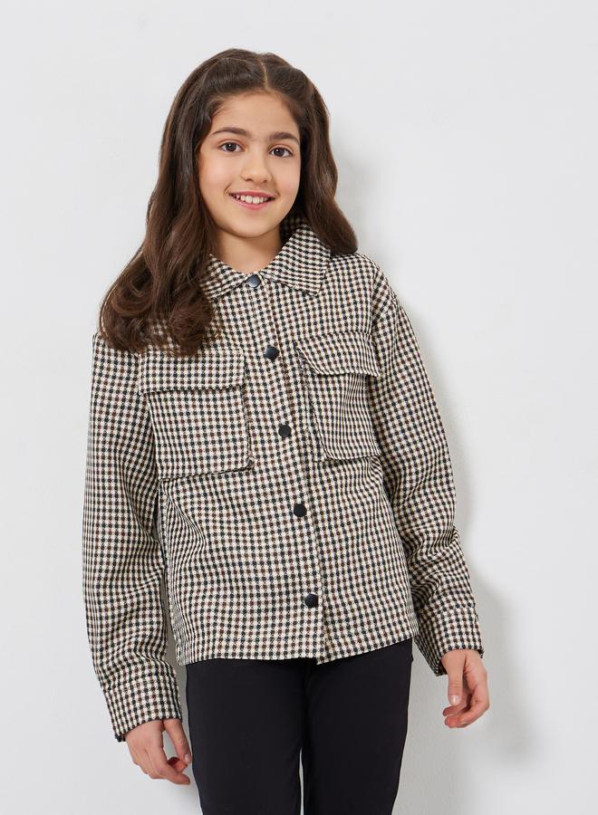 ستايلي قميص كاروهات بجيوب - Image 3