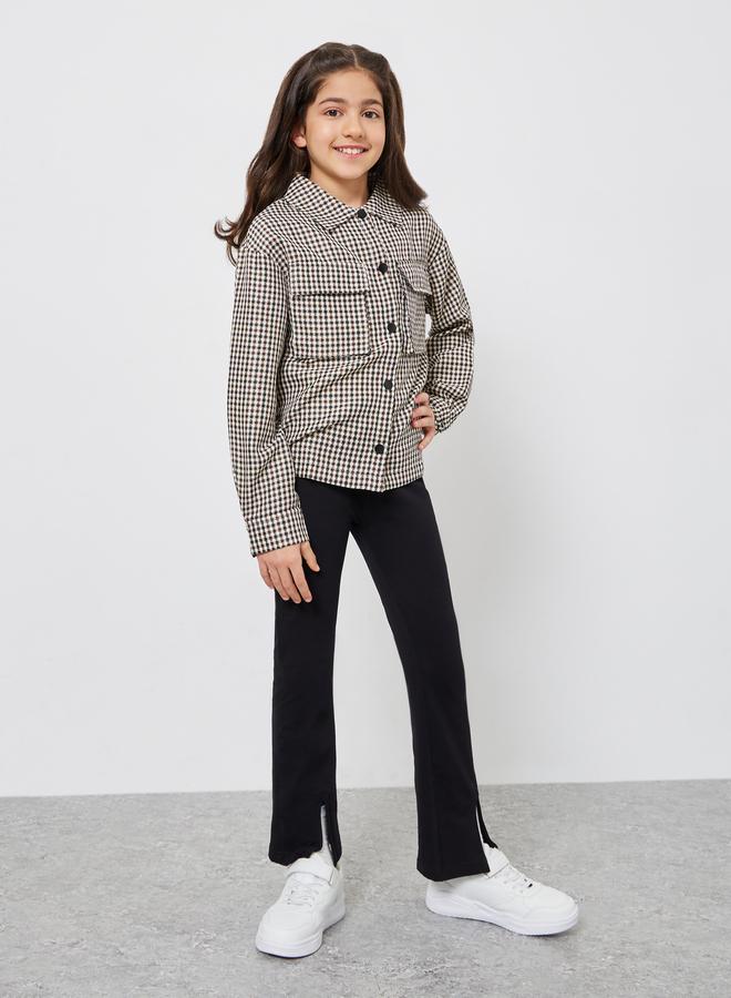 ستايلي قميص كاروهات بجيوب - Image 2