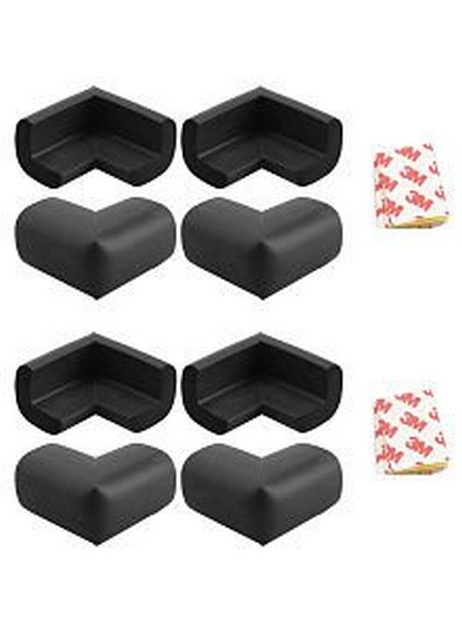 Kuhu Creations Premium Baby Kids Safety Corner Edge Cushion Protector Guard. (8 Units Black) - Image 2