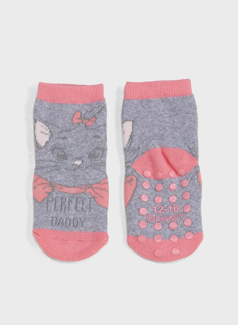 Ovs 2 Pack Cat Print No Show Socks