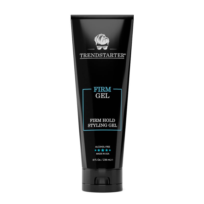 TRENDSTARTER - FIRM GEL - Firm Hold - Natural Shine - Alcohol Free - Non-Flaking Hair Gel Formula for All Hair Types - All-Day Reliability - Image 1