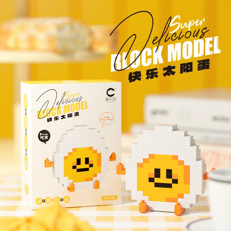 Chao Le Creative Food Play Compatible Fruit Drinks Hamburgers French Fries Food Assembly Building Blocks Children's Toy Wholesale
