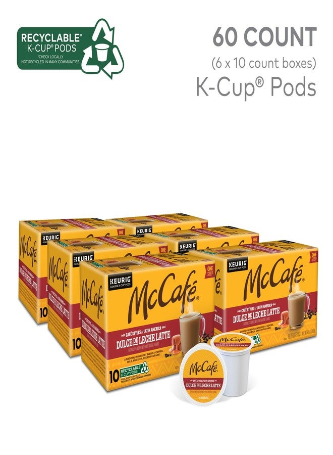 McCafe McCafé Dulce de Leche Latte, One Step Latte Single Serve Keurig K-Cup Pods, Flavored Coffee, 60-Count Box (6 Packs of 10) - Image 2
