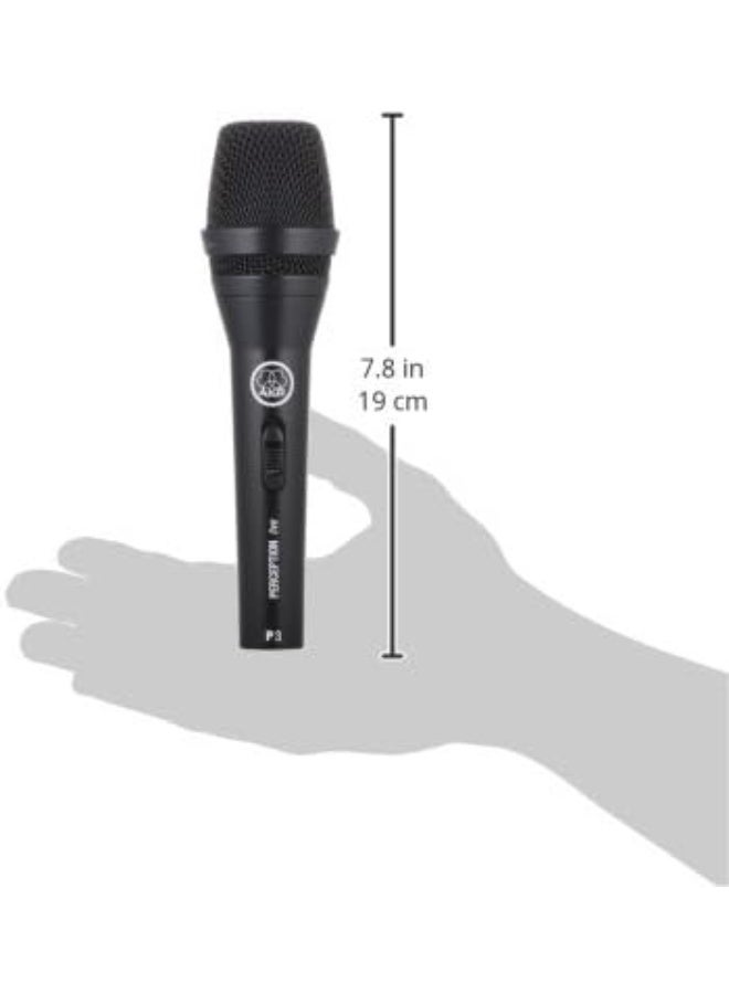AKG P2 High-Performance Dynamic Bass Microphone, Black, Single - Image 2