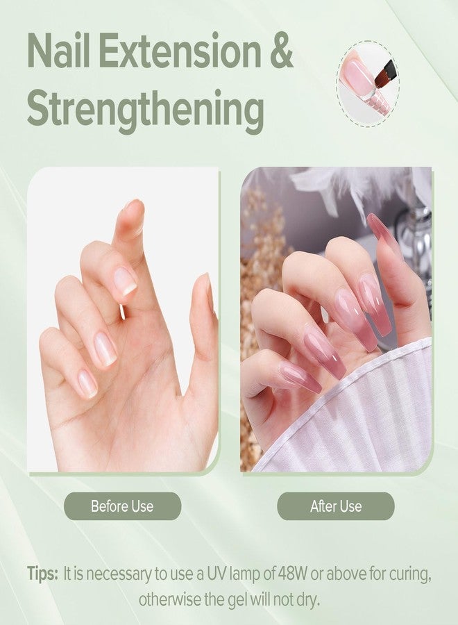 Canni جل بيلدر كاني للأظافر - 1 أونصة سائلة وردي غامق بنفسجي جل صلب لتمديد وتقوية الأظافر، طلاء جل هلامي لفن الأظافر DIY - Image 3