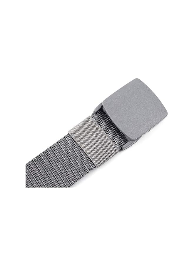 jaexest 3-Pack Nylon Canvas Belt Plastic Buckle Belt Travel Adjustable Nylon Web Slide Belt - Image 5