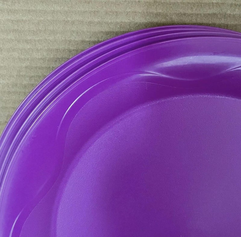 Tupperware Set of 4 Open House Plates Floresta 11 Purple - Image 5