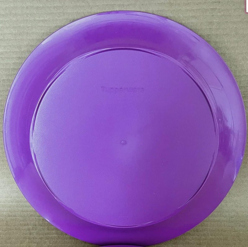 Tupperware Set of 4 Open House Plates Floresta 11 Purple - Image 4