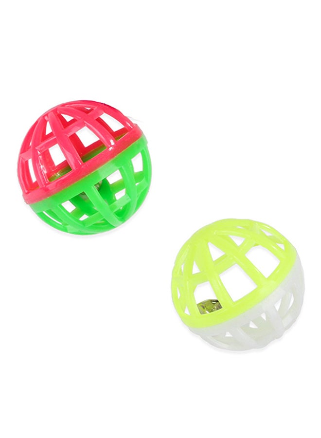 إسكدنيا طقم ألعاب محشوة على شكل فأر للحيوانات الأليفة مُكون من 20 قطعة متعدد الألوان 34x32x8سم - Image 3