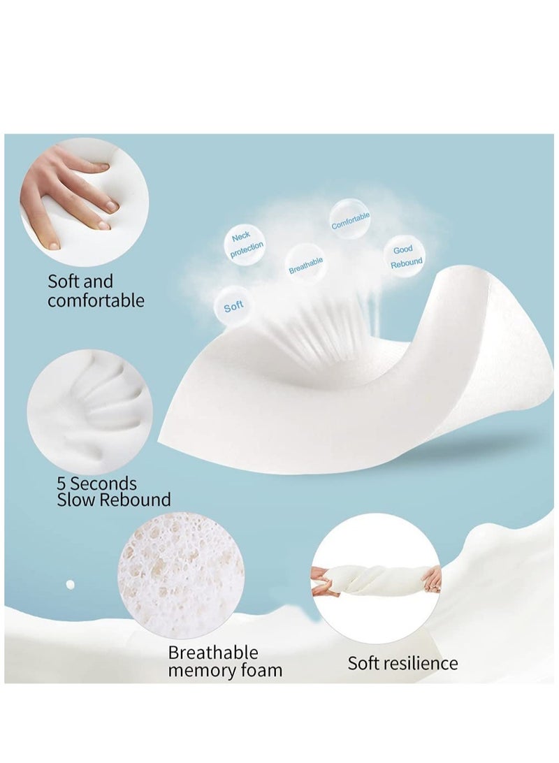 ELTRAZONE Memory Foam Pillow (23.6"x13.8"), Findigit Cervical Neck Support Pillow for Sleeping, Contour Ergonomic Orthopedic Pillow - Image 3