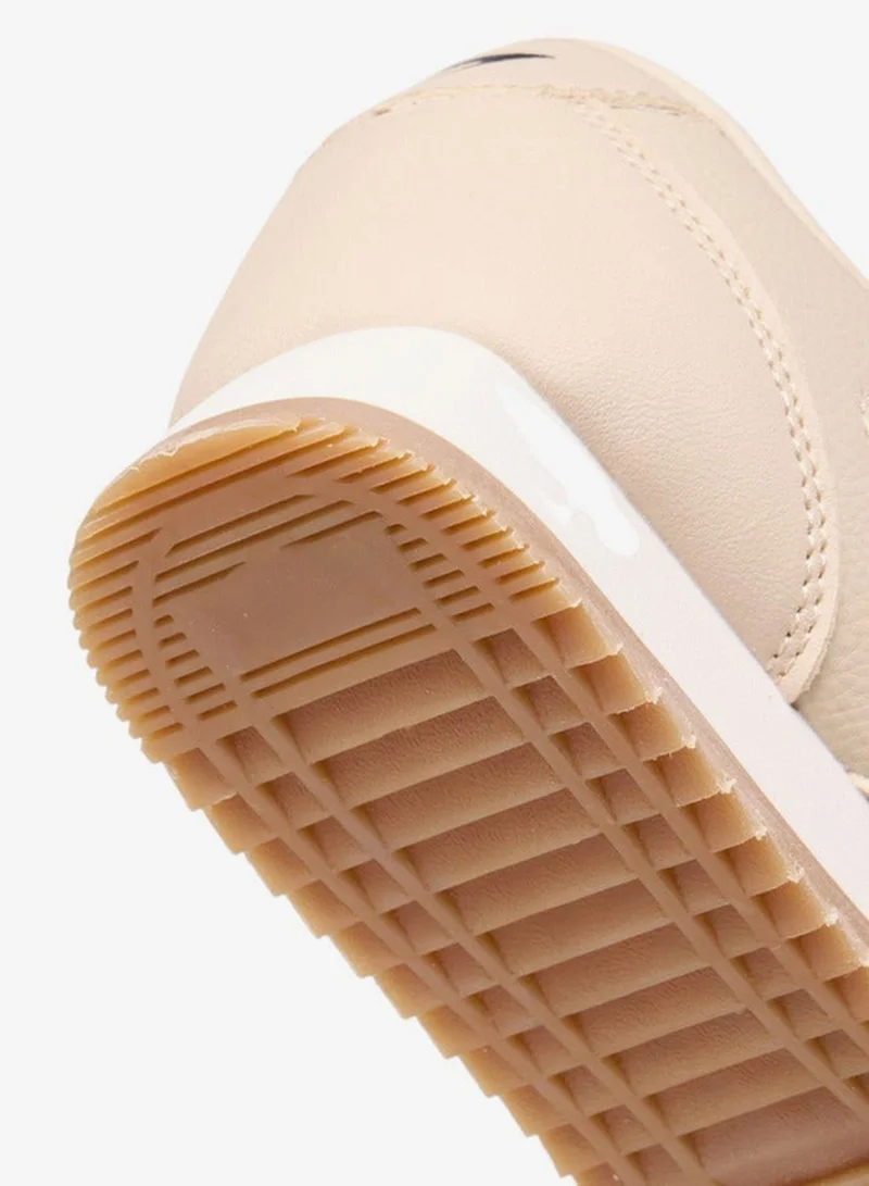 Dash BEIGE Women Panelled Sneakers with Lace-Up Closure for Women | Best Price UAE