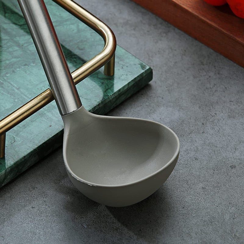 Berglander Ladle, Non-stick Silicone Kitchen Ladle, Soup Ladle, Cooking Ladle Soup Spoon For Cooking, Dishwasher Safe, Easy to Clean - Image 4