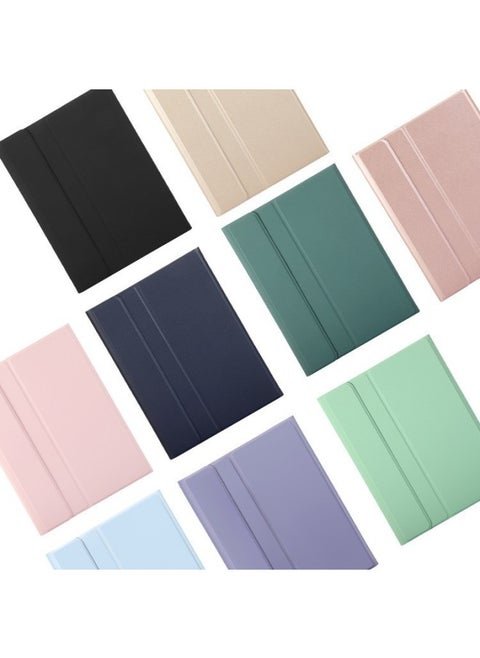 Protective Case Wireless Keyboard For Ipad 10th Gen 10.9.7 Tablet Compatible Ipad Pro 11 Magnetic Suction Smart Control For 9-Color:Single Leather Case With Pen Slot (white Ice Blue)-Applicable Mode