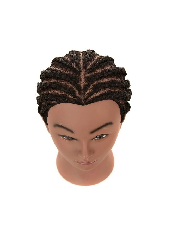 LHNHAIR - RIHANNAHAIR 100% Real Human Hair Mannequin Head with Stand Manikin Cosmetology Doll Training Head for Hairdresser Practice Braiding Styling Coloring Bleaching Dyeing Curling Cutting Display - Image 1