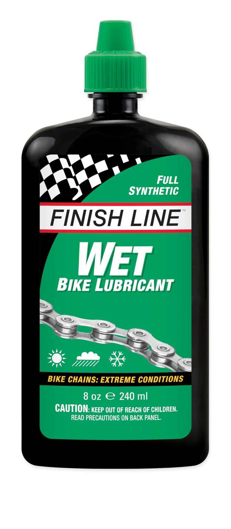 Finish Line WET Bike Lubricant Squeeze Bottle, 8 oz. - Image 1
