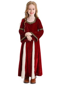Al Aoyama girls retro medieval girls clothing,palace style trumpet sleeve long dress  - Image 3