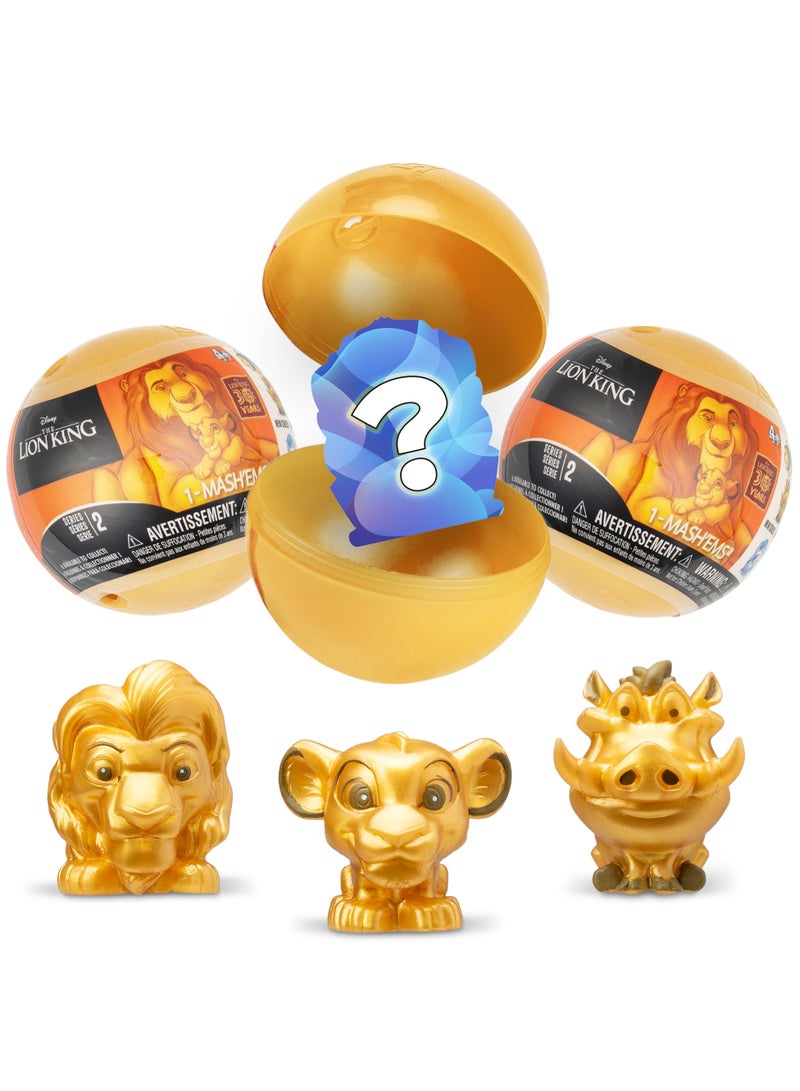 MASHEMS Mash’ems Disney The Lion King Surprise Squishy Toy – Series 2 Capsule Ball (1 Piece Only) Gravity Display | Random Character Collectible for Kids 4+ - Image 1