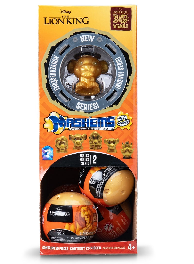 MASHEMS Mash’ems Disney The Lion King Surprise Squishy Toy – Series 2 Capsule Ball (1 Piece Only) Gravity Display | Random Character Collectible for Kids 4+ - Image 3