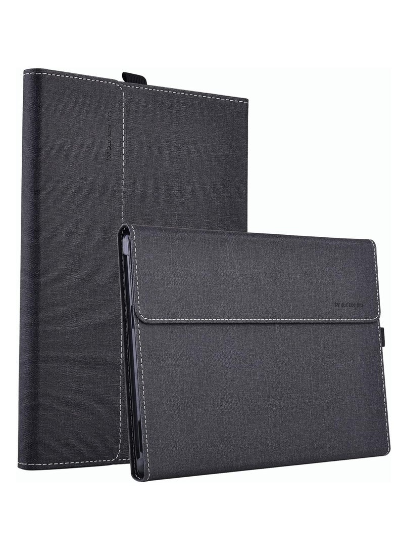 Protective Tablet Cover Compatible with Surface Pro 9 Premium PU Leather Case with Multiple Angle Adjustable - Image 1
