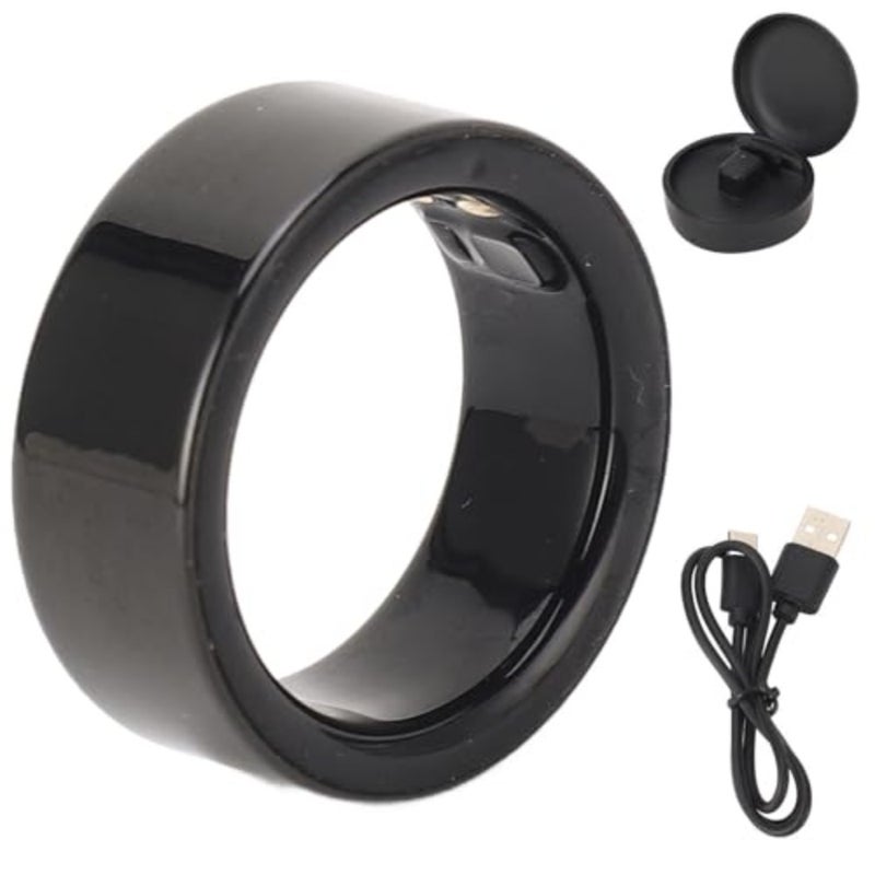 Fitness ceramic ring for health monitoring: heart rate, sleep, and temperature tracking; waterproof wearable for sports and daily activity; available in multiple colors; lightweight and durable - Image 1