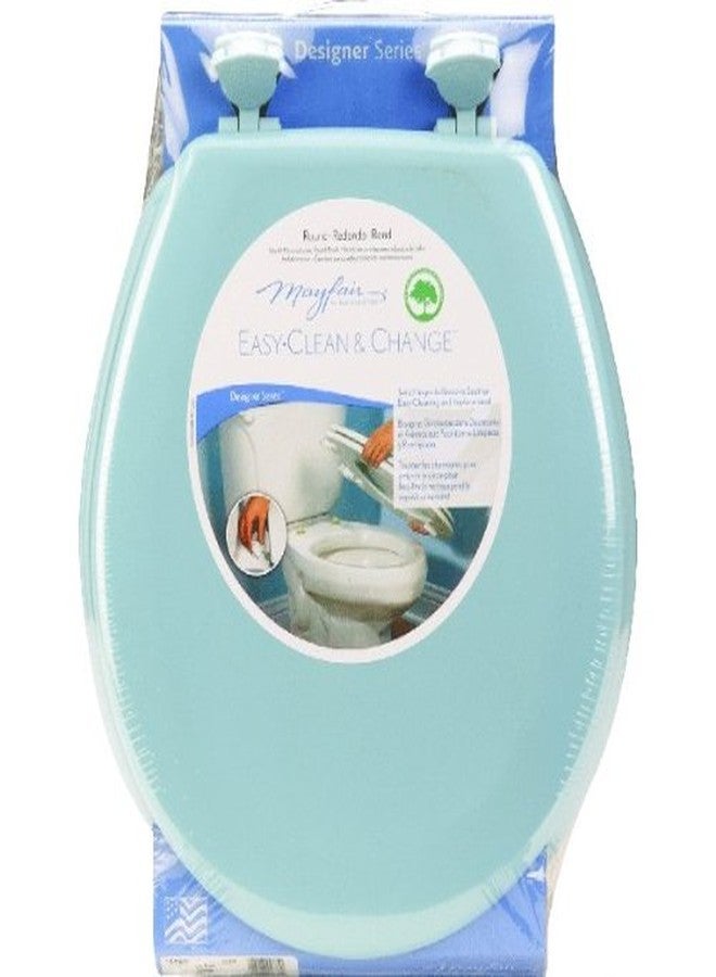 مايفاير مقعد مرحاض Mayfair 46EC 034 مصنوع من الخشب المصبوب مع مفصلات قابلة للرفع، دائري، أزرق سماوي - Image 2
