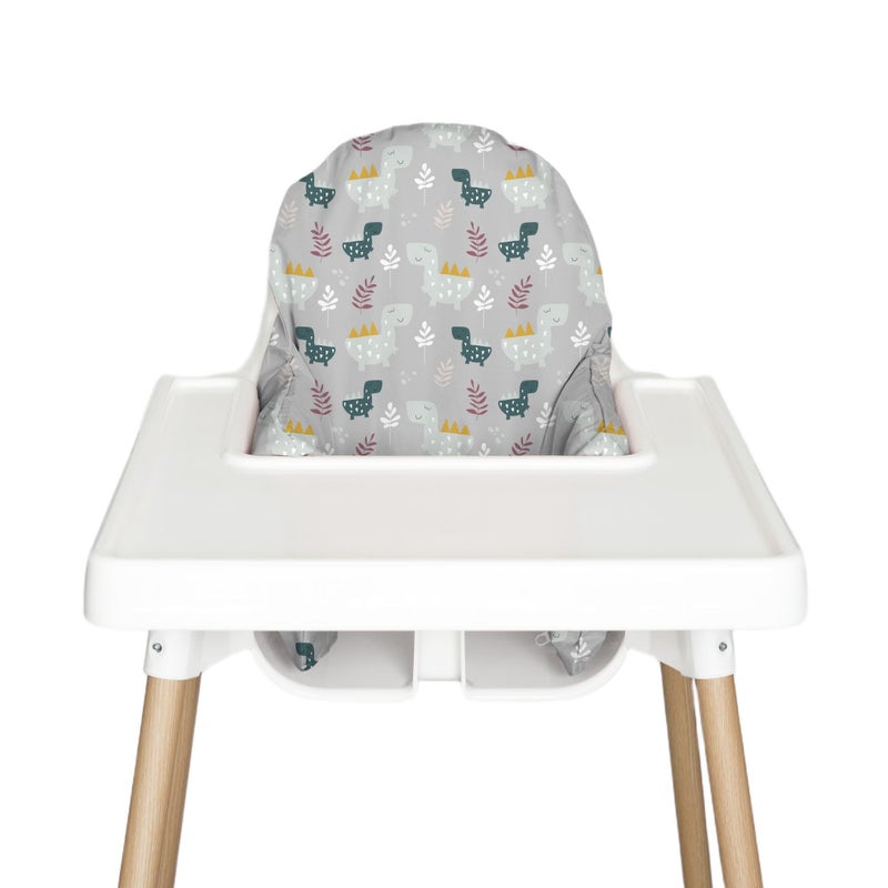 Nibble and Rest Highchair Insert Cover Compatible for IKEA Antilop Highchair High Chair Accessories StainProof and Wipeable Insert Cover Cushion NOT IncludedDino Grey