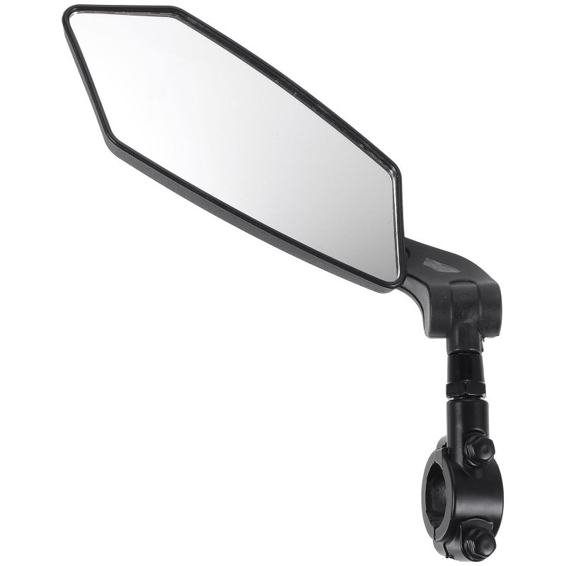 Mountain Bike Left Side Handlebar Rear View Mirror with HD Flat Reflective Glass Cycling Safety - Image 2