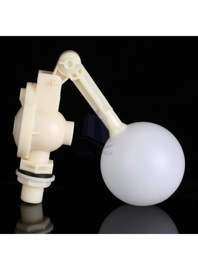 Royal Apex حساس مستوى الماء السائل DN15 صمام عائم قابل للتعديل صمام كرة بلاستيكية لخزان الماء، خزان المياه، برج التبريد، إلخ. - Image 2