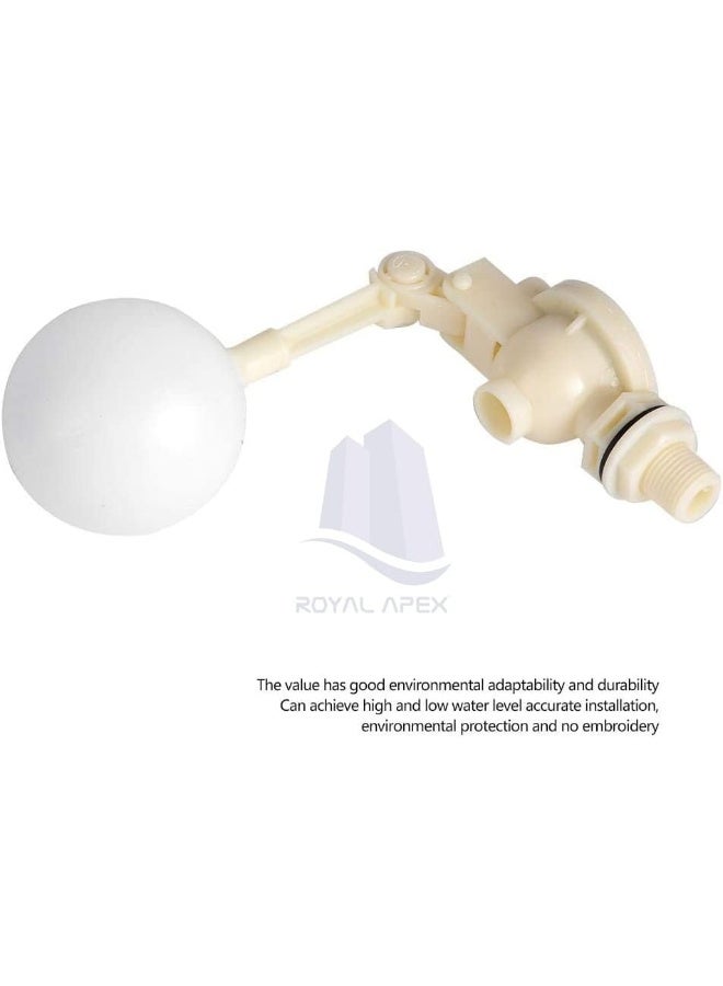 Royal Apex حساس مستوى الماء السائل DN15 صمام عائم قابل للتعديل صمام كرة بلاستيكية لخزان الماء، خزان المياه، برج التبريد، إلخ. - Image 4