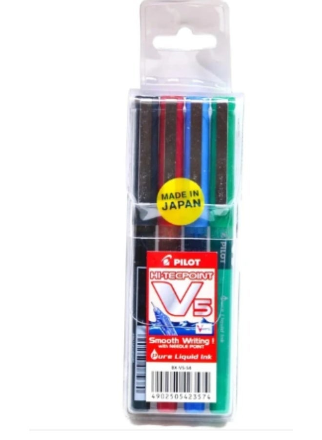 بايلوت قلم بايلوت هاي تك بوينت 0.5 , طقم 4 قلم - Image 1