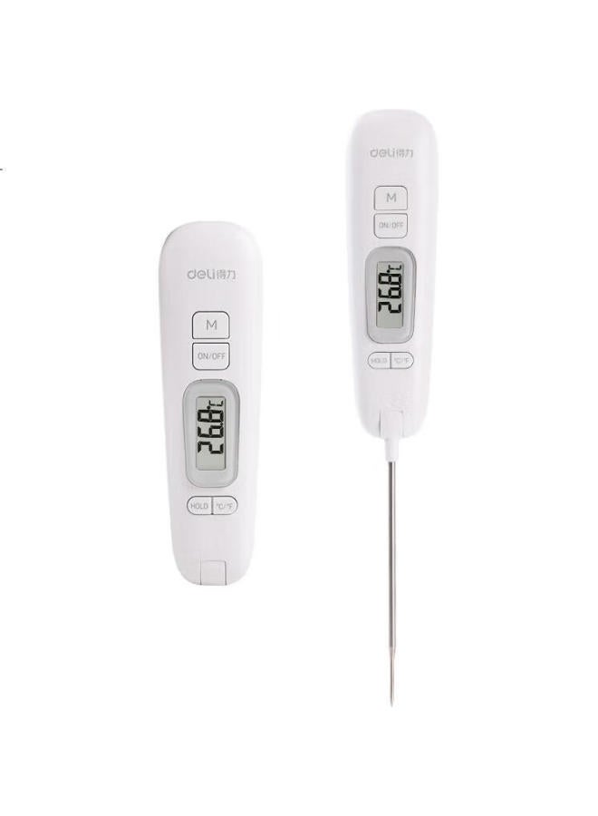 Deli Folding Probe Thermometer For Babies, Liquid Temperature Meter, Electronic Thermometer, White 8899 - Image 2