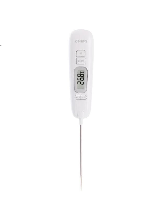 Deli Folding Probe Thermometer For Babies, Liquid Temperature Meter, Electronic Thermometer, White 8899 - Image 3