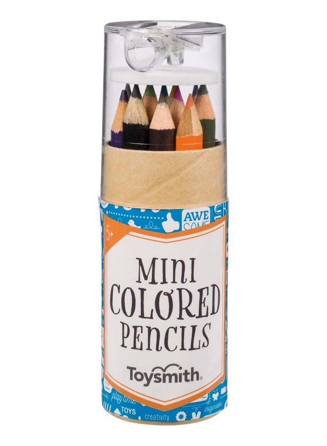 Toysmith Mini Colored Pencils - 12 Color Variety - For Boys & Girls of All Ages - Image 1