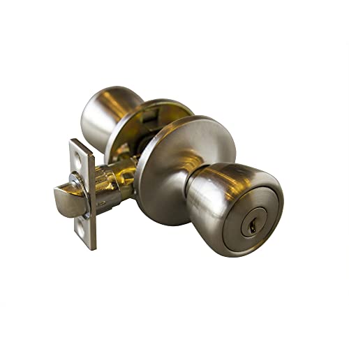 Design House 728394 Terrace 6-Way Universal Keyed Entry Door Knob Satin Nickel - Image 5