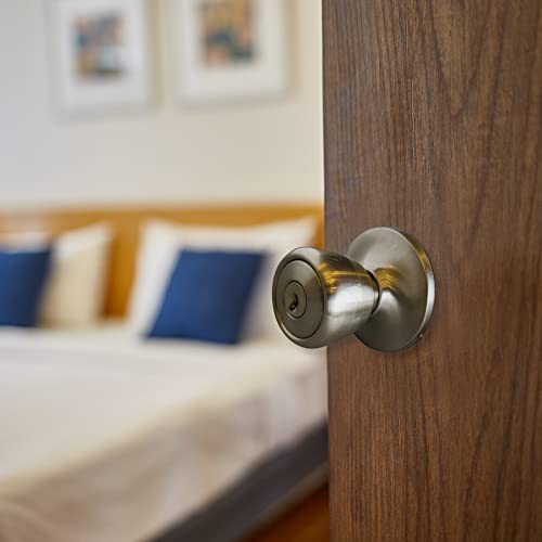 Design House 728394 Terrace 6-Way Universal Keyed Entry Door Knob Satin Nickel - Image 4