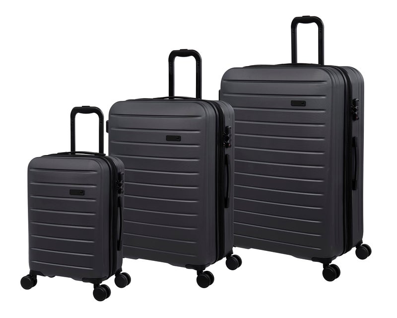 it Luggage it luggage Legion 3 Piece Hardside 8 Wheel Expandable Spinner Set, Asphalt, 3 Pc Set, It Luggage Legion 3 Piece Hardside 8 Wheel Expandable Spinner Set  - Image 1