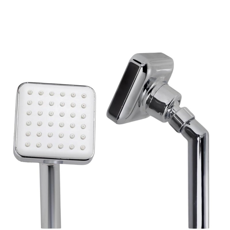 Square Shower with Arm and Micro-Clean Chrome Shower Head 