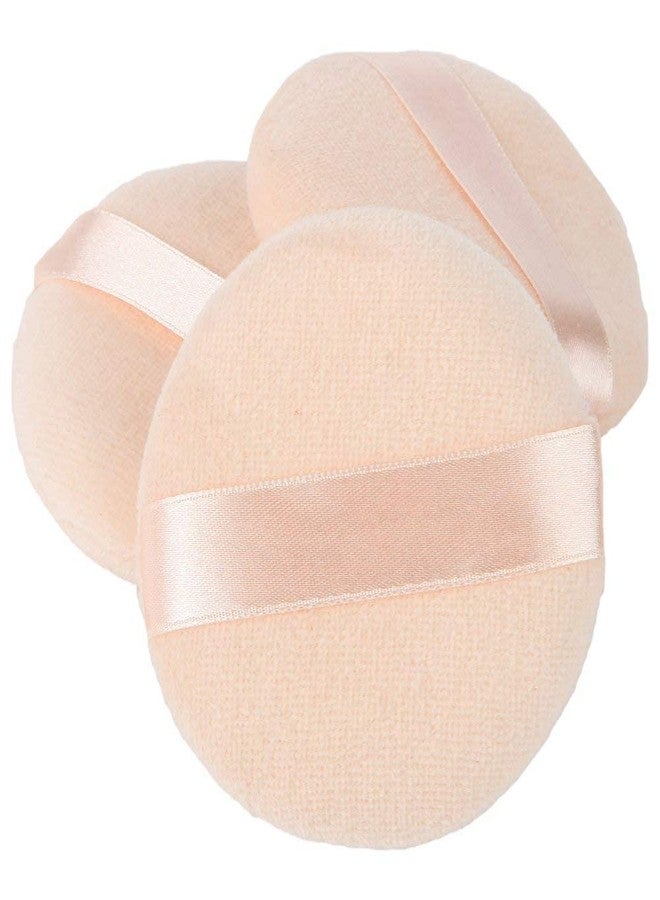 Ghelonadi Powder Puff Cosmetic Foundation Foam Puff Soft Cotton Sponge for Women and Men Face Neck Makeup Brush Tools - 3 pc, Multi. - Image 1