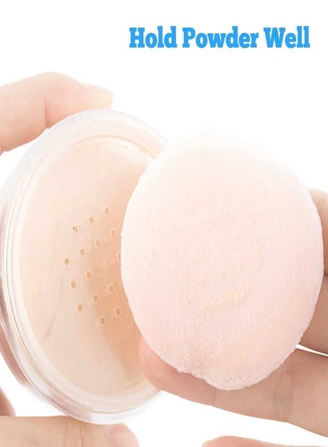 Ghelonadi Powder Puff Cosmetic Foundation Foam Puff Soft Cotton Sponge for Women and Men Face Neck Makeup Brush Tools - 3 pc, Multi. - Image 2
