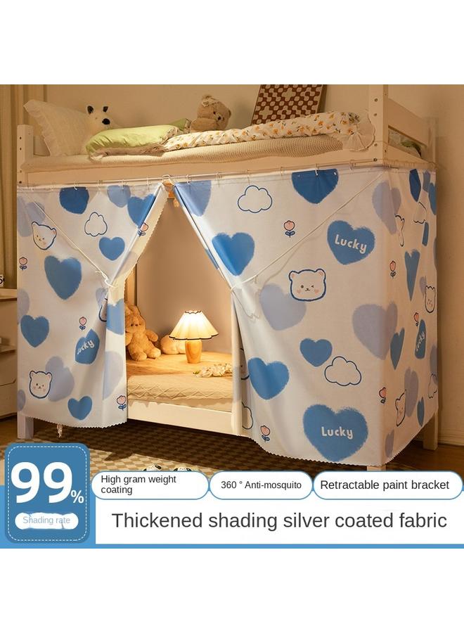 Bluejw Shaded College Students' Dormitory Special All-inclusive Bed Mantle Mosquito Net Bed Curtain Integrated Bedroom Upper And Lower Bed Universal Wholesale  - Image 2
