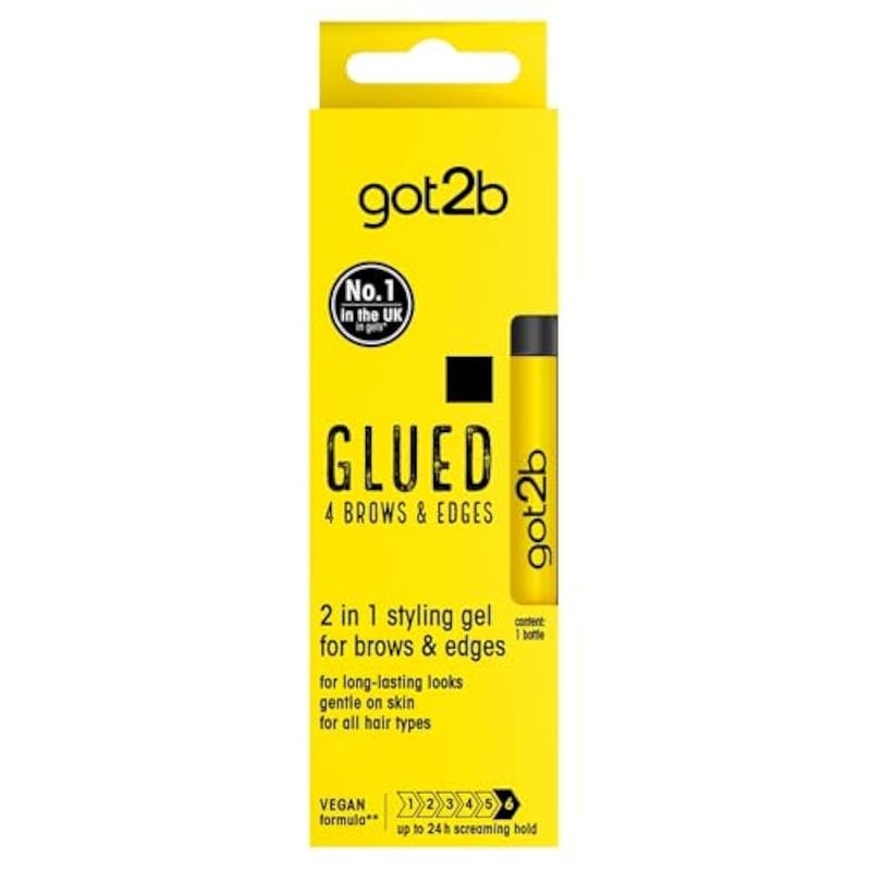 Got2b جل got2b Glued للحواجب والحواف 2 في 1، 72 ساعة ثبات، بدون بقايا بيضاء أو لزوجة، نباتي، خالي من السيليكون، خالي من الكحول، 16 مل - Image 1