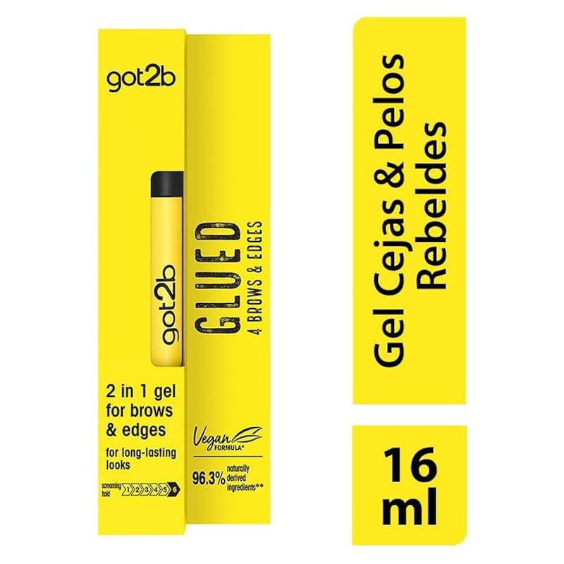 Got2b جل got2b Glued للحواجب والحواف 2 في 1، 72 ساعة ثبات، بدون بقايا بيضاء أو لزوجة، نباتي، خالي من السيليكون، خالي من الكحول، 16 مل - Image 2