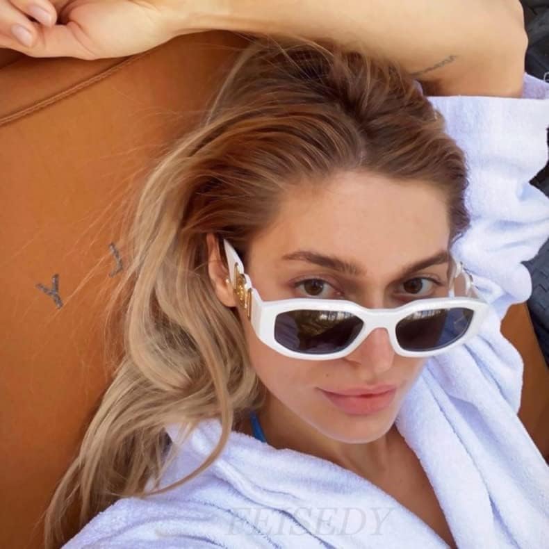 فيسيدي نظارات شمسية صغيرة مربعة من فيسيدي للنساء والرجال، كلاسيكية وعصرية وغير منتظمة B2322 - Image 2